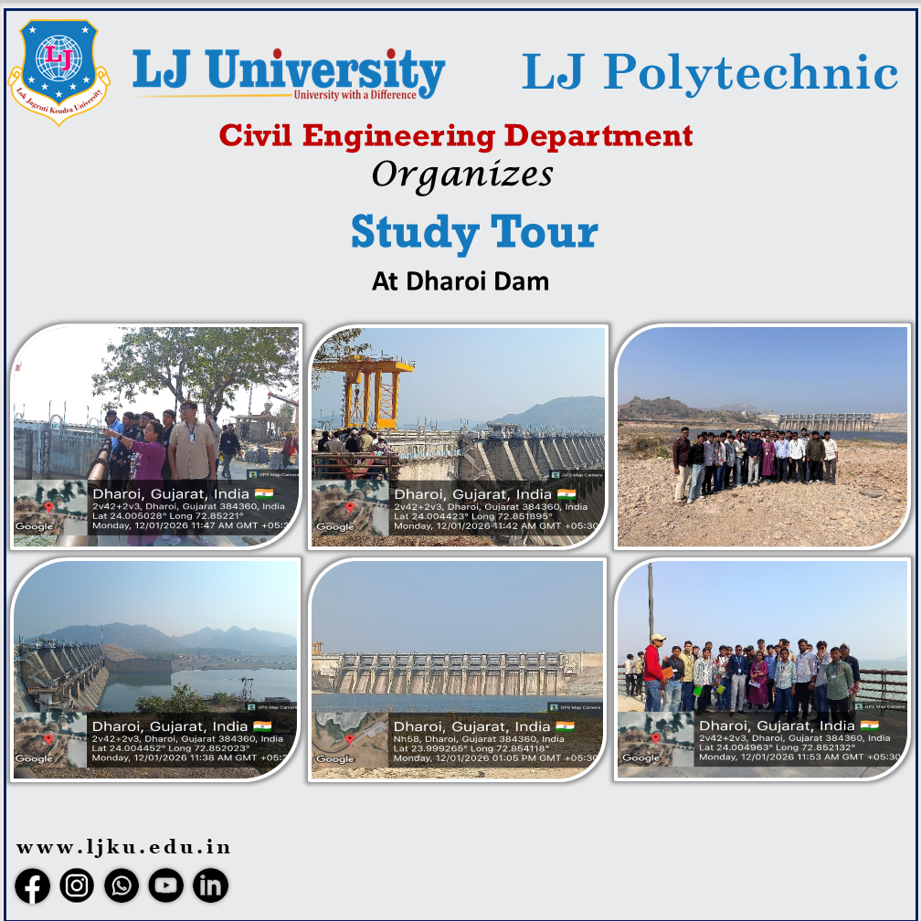 Civil Engineering- Study Tour Dharoi Dam