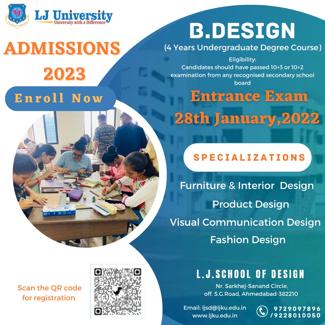 B.Design Admissions Entrance Exam